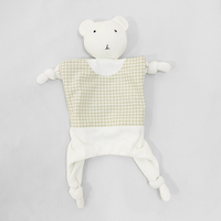 Vente en gros de coton biologique gaze mousseline mousseline emmaillotage lapin sécurité douche lapin landau jouet ensemble cadeau couverture bébé couette