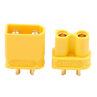 Ensemble de connecteurs en laiton jaune PA/nickelé Amass XT30U-F/XT30U-M XT30 XT60 XT90 XT60H-M/F XT90 à courant élevé 30A 500V