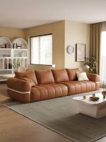 Mufang Canapés Modulaires Sectionnels Haut de Gamme en Cuir, Design Contemporain, Ensembles de Canapés Multi-Personnes pour Salons d'Appartements, Vente en Gros
