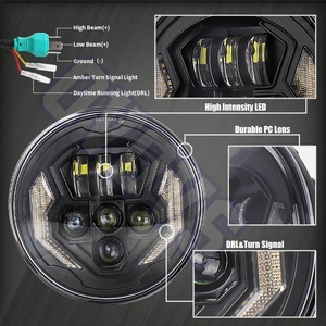 Faro Proyector LED OVOVS de 7 Pulgadas, 12V 24V, para Motocicleta Harley <span class=keywords><strong>Davidson</strong></span> - Product Image 5