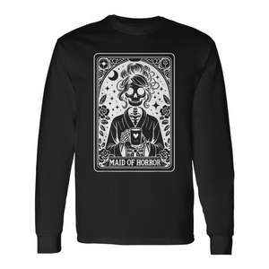 Camiseta de manga larga con diseño de tarot de Maid Of Horror, camiseta gótica para despedida de soltera - Product Image 1