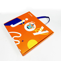 Cajas de Envío Impresas a Color, Reutilizables, Portátiles e Impermeables de Lujo, con Bolsas de Regalo de Cartón con Asa