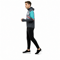 Veste de course imperméable personnalisée avec fermeture éclair, polyester fin, saison printanière, séchage rapide et coupe-vent