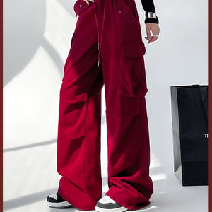 Pantaloni cargo all'ingrosso da <span class=keywords><strong>donna</strong></span> pantaloni casual da <span class=keywords><strong>donna</strong></span> pantaloni a vita alta con <span class=keywords><strong>4</strong></span> tasche larghi Utility personalizzati - Product Image 2