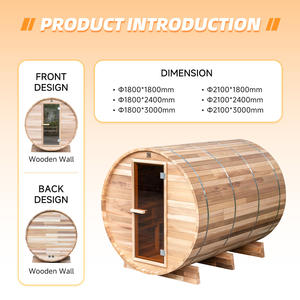 Vente directe d'usine, sauna <span class=keywords><strong>extérieur</strong></span> <span class=keywords><strong>pour</strong></span> 2 personnes, <span class=keywords><strong>pour</strong></span> jardin, <span class=keywords><strong>spa</strong></span>, hôtel, cabine, sauna <span class=keywords><strong>extérieur</strong></span>, sauna en bois de cèdre à combustion de bois - Product Image 2