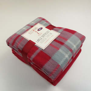 Couverture polaire jetable polaire résistant au feu en sergé de polyester recyclé personnalisé pour avion de voyage - Product Image 1