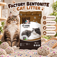 Litière pour chats écologique de qualité commerciale 25L, bentonite naturelle, contrôle des odeurs, sans poussière, agglomération rapide