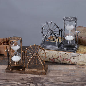 Décoration vintage créative pour étudiants - <span class=keywords><strong>Roue</strong></span> <span class=keywords><strong>de</strong></span> Ferris rétro en plastique Sablier Ornement décoratif moderne - Product Image 1