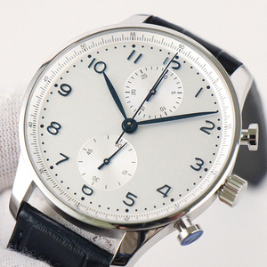 High-quality men's mechanical wristwatch, stainless steel <b>automatic</b> <b>chronograph</b>, business luxury design. - Product Image 4