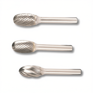Fraise rotative ovale en carbure TTAKE, 12,7 mm, longueur 22 mm, tige de 6 mm pour machines-outils - Product Image 2