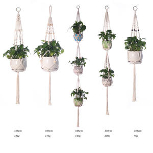 Différents Styles Usine En Gros Porte-<span class=keywords><strong>Pot</strong></span> De Fleur <span class=keywords><strong>Macramé</strong></span> Plante Cintres Suspendus Jardinière Panier - Product Image 3