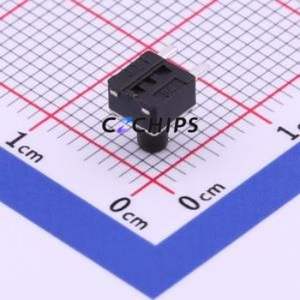 TS-1091B-A6B3-D2 Tactile Switch Through hole Component THT Switch Single Pole Single Throw Round Button 2.5N Right Angle Insert - Product Image 2