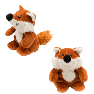 Peluche Volpe Seduta, Morbida Volpe Imbottita con Pelliccia Soffice e Sorriso Adorabile, Compagno Perfetto per Tutte le Età - Product Image 1
