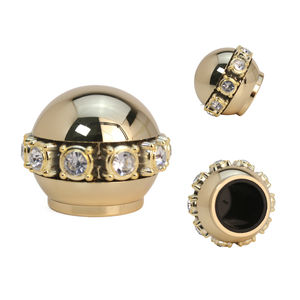 OEM ODM tamaño personalizado lujoso cristal zamac tapa fabricante botella de perfume cubierta con tapa brillante - Product Image 1