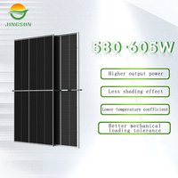 Modul Surya Bifacial PERC Kaca Ganda 605W MBB Tipe-N Half-Cell 210mm 580W-600W Efisiensi 23,2%