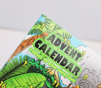 FAVORCRAFTS Boîte de calendrier de l'Avent pliable et portable personnalisée, 24 jours, compte à rebours de Noël, emballage boîte mystère perforée
