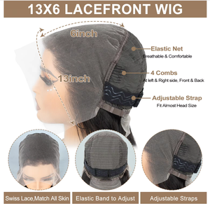 Peluca de Cabello Humano Natural con Frente de Encaje Transparente 13x6, Densidad 210%, 28 Pulgadas, Oferta de 6 Piezas, Liso/Corporal/Rizado Jerry/Cabello Rizado - Product Image 5