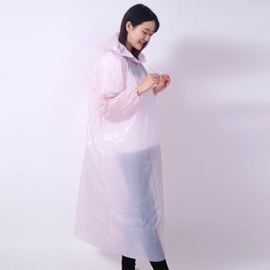 Materiale da <span class=keywords><strong>donna</strong></span> rosa PE per Poncho stile pescatore impermeabile per uso Casual da lavoro grande regalo per le ragazze per l'escursionismo - Product Image 4