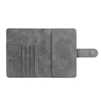 Porte-passeport de voyage mince portefeuilles de mode sécurité protection RFID bouton magnétique suffisamment d'espace et porte-carte Sim