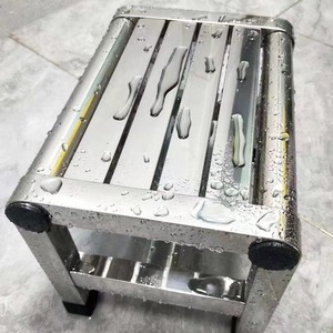 Tabouret <span class=keywords><strong>bas</strong></span> multifonctionnel en acier inoxydable, imperméable, souple et épaissi, pour salle de bain, cuisine, préparation culinaire et atelier - Product Image 1