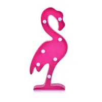 Goldmore LED Pink Flamingo Baterai Powered Malam Meja Dinding Lampu untuk Rumah Kamar Tidur Liburan Anak Hadiah Pesta Dekorasi