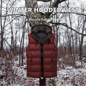 Gilet matelassé d'hiver décontracté et tendance de haute qualité, sans manches, imperméable, avec fermeture éclair, service OEM, vente en gros pour hommes - Product Image 2