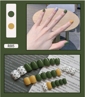 Nouvelles pointes d'ongles artificielles à base d'eau, tendance, application facile à décoller, grande qualité, valeur, plusieurs couleurs, sans lumière UV