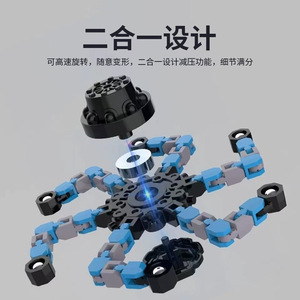 Juguete Fluorescente en Espiral de Plástico Multiforma, Robot Giratorio Mecánico para Descompresión, Venta al por Mayor - Product Image 4