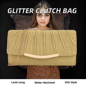 กระเป๋าคลัทช์ทรงกล่องดอกไม้ประดับคริสตัลหลากสีเขียว/ชมพู - Product Image 3