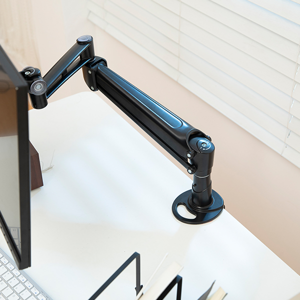 New Selling Superior Quality Aluminum Computer Holder Adjustable Black Monitor Arm