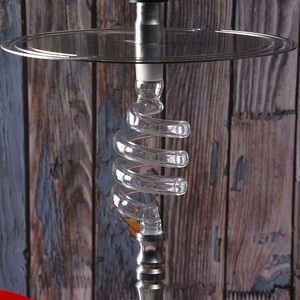 <strong>Transparent</strong> <strong>Hookah</strong> <strong>Glass</strong> Spring for Shisha Chacha Accessories Rotate the Spring Around the <strong>Glass</strong> Tube with clear <strong>Hookah</strong>