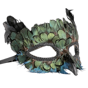 Masques de paon HLC, masques <span class=keywords><strong>d</strong></span>'animaux en <span class=keywords><strong>plumes</strong></span>, masques de mascarade, masques <span class=keywords><strong>d</strong></span>'<span class=keywords><strong>oiseaux</strong></span>, masques de cosplay pour Halloween, masques pour le Mardi Gras et le carnaval vénitien - Product Image 2