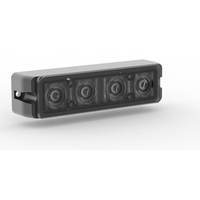 Luces de tablero estroboscópicas de tráfico LED 12/24V, cabezal de luz de coche impermeable para coche, luz de advertencia intermitente estroboscópica LED de seguridad vial