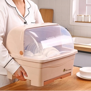 Armario de cocina para estante de almacenamiento de platos, organizador de vajilla de plástico, escurridor de platos, caja de almacenamiento - Product Image 6