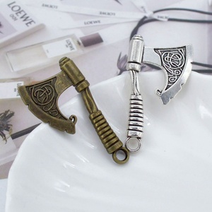 Pendentif Hache Nordic Viking Myth personnalisable en or et argent pour collier à faire soi-<span class=keywords><strong>m</strong></span>ême fabrication de bijoux - Product Image 4