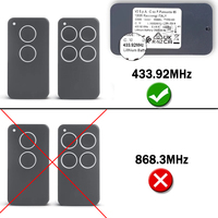 Mando a distancia para garaje/puerta PHOX PHOX2 PHOX4 HANDY HANDY2 HANDY4 PHOENIX2 TSC4 TRC4 TXC4 de 2 y 4 botones, 433,92 MHz