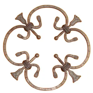 gate and fence flower plate wrought iron rosettes steel fence panel wrought iron