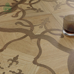 Suelo de Madera de Roble de Ingeniería, Parqué de Roble en Espiga, Suelo de Madera Dura en Chevron, Parqué de Roble con Sistema de Clic - Product Image 6