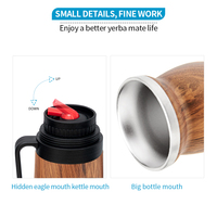 Kit de Yerba Mate personnalisé de style argentin avec récipient thermos pour tasse de Mate Bombilla brosse de nettoyage pour ventilateur de football cadeaux pour café et thé