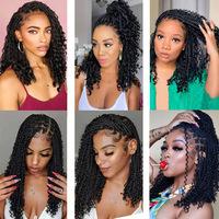 Extensions de cheveux synthétiques pré-étirées de 38 pouces pour tresses au crochet style bohème, cheveux bouclés en vrac teints Deep Wave, marque Mira, pour DIY
