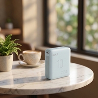 Powerbank 10000mAh mit individuellem Logo, tragbares Ladegerät, externer Notfallakku, PD 20W schnelles Laden, Mini-Powerbank 10000mAh