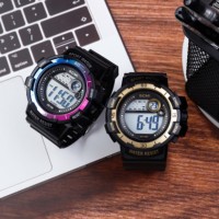 Galvanisierte Kreisuhr für draußen elektronische Uhr multifunktionale wasserdichte Uhr Countdown Studenten-Sportuhr