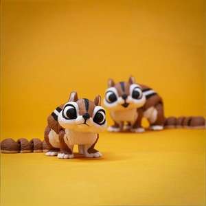 โมเดลกระรอกพิมพ์ 3 มิติ ของเล่นสัตว์ขยับได้เหมือนจริง ของเล่นคลายเครียด รูปปั้นลึกลับ ของขวัญสำหรับเทศกาลอีสเตอร์ - Product Image 1