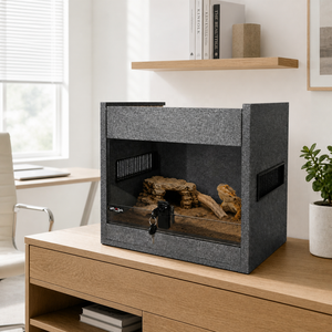 Indoor Reptile <strong>Vivarium</strong> Key-Lock Sliding Front Door Side Mesh Vent Reptile Enclosure <strong>Stand</strong> <strong>for</strong> Bearded Dragon Spider Tarantula - Product Image 1