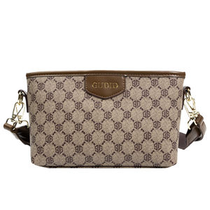 กระเป๋าสะพายไหล่ผู้หญิงสไตล์วินเทจ ลายเรขาคณิต ป้องกันการโจรกรรม วัสดุ PU คุณภาพสูง ซับในโพลีเอสเตอร์ สำหรับใช้ในชีวิตประจำวัน - Product Image 4