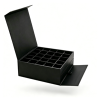 Boîte cadeau rigide personnalisée avec logo imprimé, en carton gaufré, avec revêtement UV, fermeture magnétique, pour chocolats