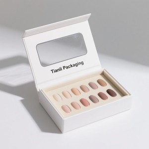 Tùy Chỉnh Sang Trọng Đầy Màu Sắc Matte Kết Thúc Từ Đóng Cửa Hộp Mỹ Phẩm Nail Polish Hộp Quà Tặng Hộp Cứng Với Bọt Chèn - Product Image 1