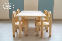 Chaises de classe préscolaire en bois modernes JOOYES, robustes, pour écoles, hôtels, salons, pieds antidérapants, écologiques