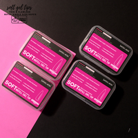 Gel souple et flexible à couverture complète, embouts longs à appliquer à la française, embouts d'extension carrés clairs pour poser les ongles, vente en gros