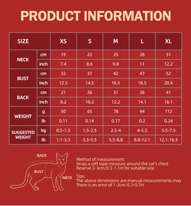 Manteau d'hiver <span class=keywords><strong>de</strong></span> luxe pour chat, respirant, en mélange <span class=keywords><strong>de</strong></span> coton, facile à mettre et à enlever, confortable pour <span class=keywords><strong>la</strong></span> saison froide – Vente en gros - Product Image 6